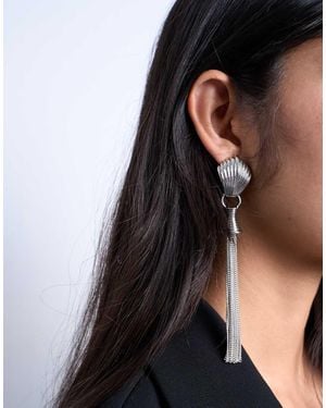 TOPSHOP Paulo Tassel Earrings - Black