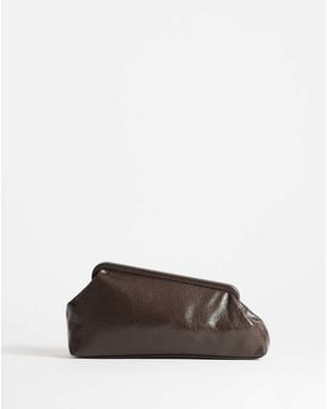 TOPSHOP Anna Medium Angular Clutch Bag - Brown