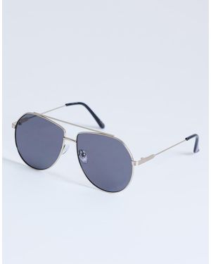 TOPSHOP Croatia Aviator Metal Frame Sunglasses - Blue