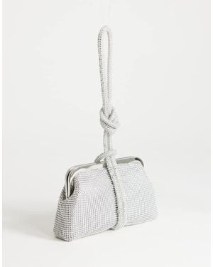 TOPSHOP Jade Small Wristlet Grab Bag - Natural
