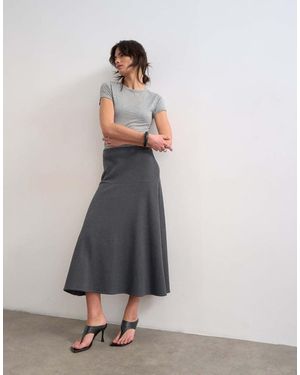 TOPSHOP Soft Touch Drop Waist Maxi Skirt - White