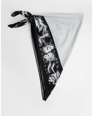 TOPSHOP Print Waist Belt - White