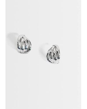 TOPSHOP Emry Waterproof Stainless Steel Stud Earring - Metallic