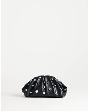 TOPSHOP Josephine Small Studded Clutch Bag - Blue