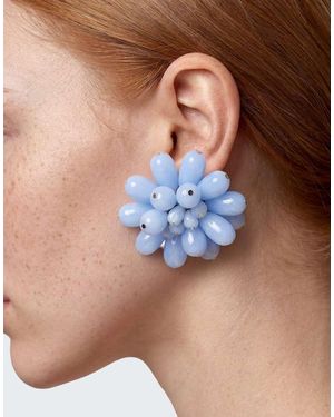 TOPSHOP Dezi Semi Precious Cluster Earring - Blue