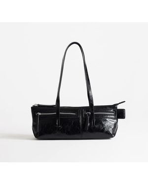 TOPSHOP Snoopy Small Zip Front Pocket Shoulder Bag - White
