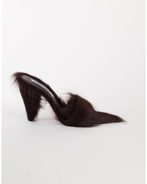 TOPSHOP Willa Cone Heel Mule - Brown