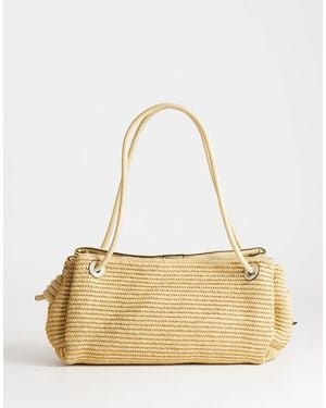 TOPSHOP Miller Large Straw Shoulder Bag - Natural