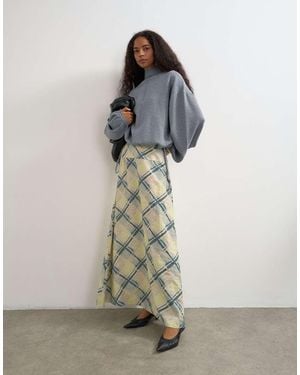 TOPSHOP Deep Waistband Full Circle Maxi Skirt - Green