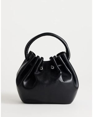 TOPSHOP Paige Medium Ring Handle Grab Bag - Black