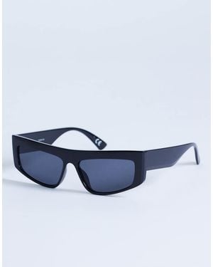 TOPSHOP Malta Visor Large Sunglasses - Blue