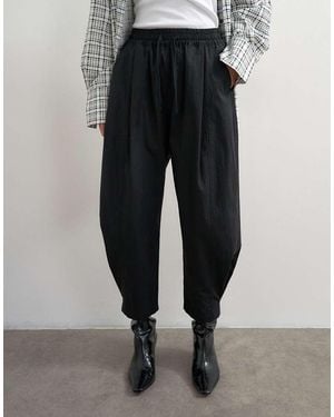 TOPSHOP Drawcord Techy Balloon Trousers - Black