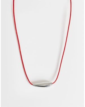 TOPSHOP Octavia Collar Length Necklace - White