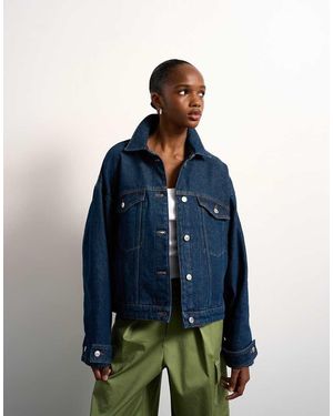TOPSHOP Denim Balloon Jacket - Blue