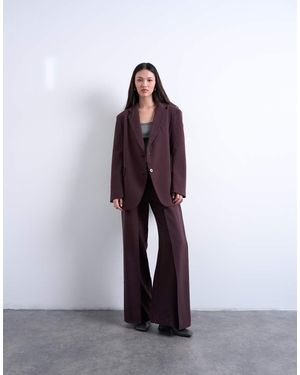 TOPSHOP Co Ord Slouchy Chuck On Blazer - Purple