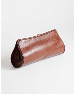 TOPSHOP Alice Medium Clutch Bag - Natural