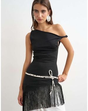 TOPSHOP Cord Style Belt - Natural