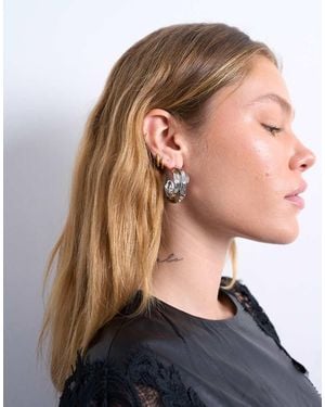 TOPSHOP Emily Chunky Hoop Earring - Blue