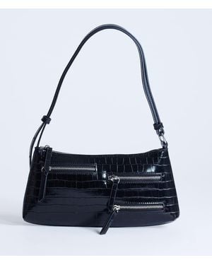 TOPSHOP Sydney Pocket Shoulder Bag - Blue