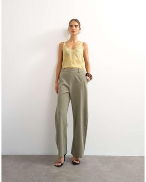 TOPSHOP Tailored Horseshoe Trouser - White