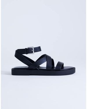 TOPSHOP Sasha Strappy Flat Sandal - Blue