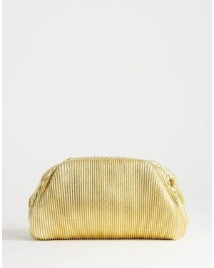 TOPSHOP Golde Medium Clutch Bag - Yellow