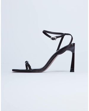 TOPSHOP Floyd Strappy Square Toe High Heel - Blue