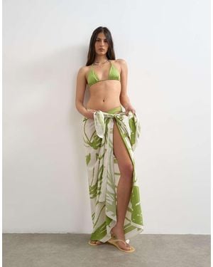 TOPSHOP Rectangle Sarong - Green