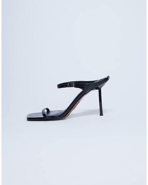 TOPSHOP Sally 2 Part Metal High Heeled Sandal - Blue