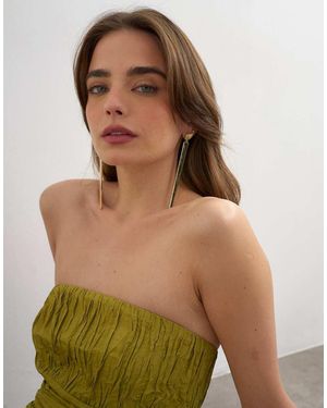 TOPSHOP Cora Asymmetric Drop Stud Earring - White
