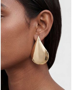 TOPSHOP Cher Statement Teardrop Stud Earrings - Natural