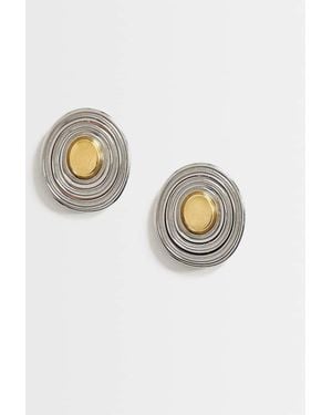 TOPSHOP Enzo Waterproof Stainless Steel Stud Earring - White