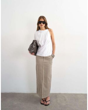 TOPSHOP Denim Column Maxi Skirt - Multicolour