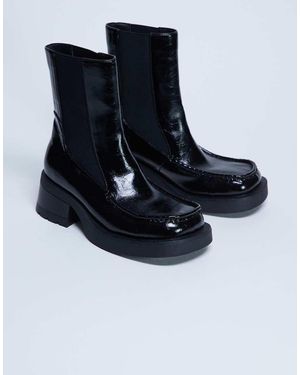 TOPSHOP Narla Square Toe Chelsea Boot - Blue