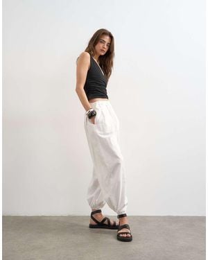 TOPSHOP Balloon Trouser - White