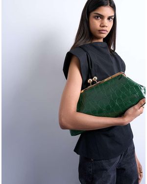 TOPSHOP Gretchen Clutch Grab Back - Green