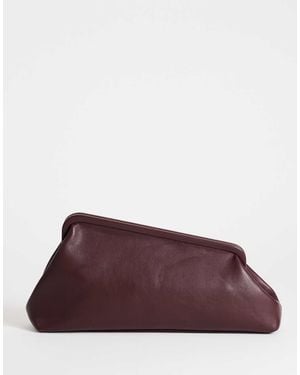 TOPSHOP Anna Medium Angular Clutch Bag - Purple