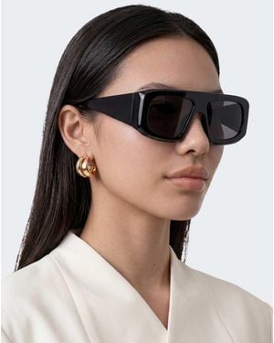 TOPSHOP Cairo Chunky Square Sunglasses - Black
