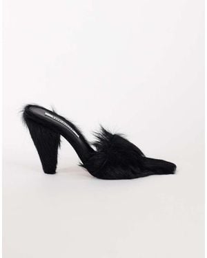 TOPSHOP Willa Cone Heel Mule - Black