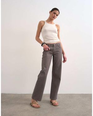 TOPSHOP Ember Low Rise Straight Leg Jean - Multicolour