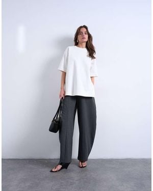 TOPSHOP Co Ord Barrel Trouser - White