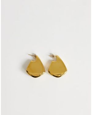 TOPSHOP Casey Waterproof Chunky Hoop Earrings - Metallic