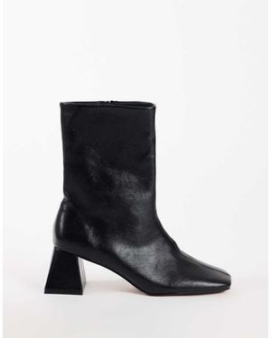 TOPSHOP Kenton Block Heel Ankle Boot - Black
