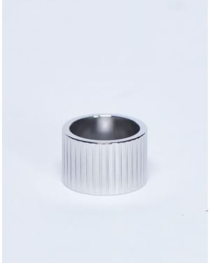 TOPSHOP Rhodes Waterproof Stainless Steel Ring - White