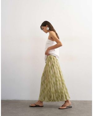 TOPSHOP Mesh Balloon Maxi Skirt - Multicolour