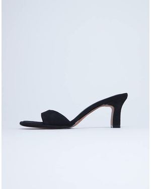 TOPSHOP Ari Mule Mid Heeled Sandals - Blue