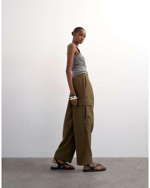 TOPSHOP Tailored Cargo Trouser - Brown
