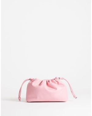 TOPSHOP Celia Medium Ruched Clutch Bag - Pink