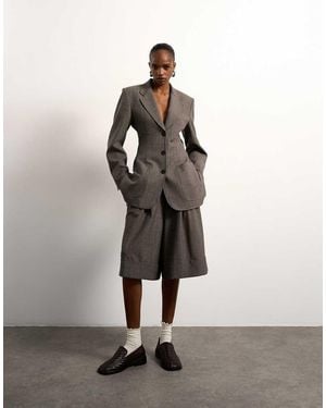 TOPSHOP Tolu Coker X Tailored Longline Short - Brown