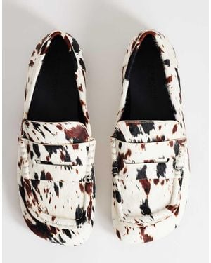 TOPSHOP Daniel Flat Square Toe Loafers - Multicolour